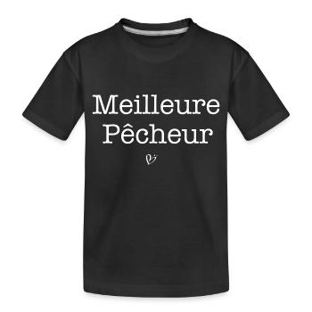 meilleure Pêcheur - T-shirt bio Premium Enfant - noir - Devant
