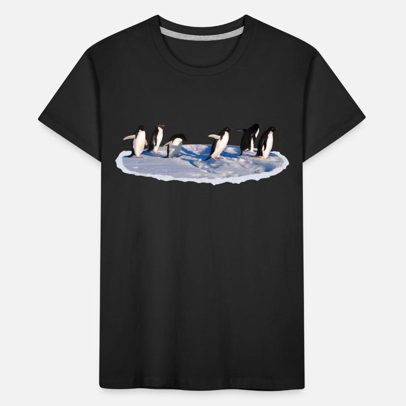Pinguine auf einer Eisscholle Pinguin Kinder Premium Bio T-Shirt