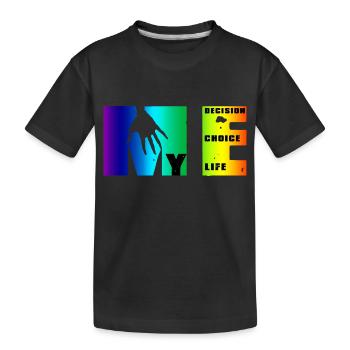 Manifeste de moi: choix, décision, vie - T-shirt bio Premium Enfant - noir - Devant