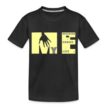 Je me renforce: choix, décision, vie - T-shirt bio Premium Enfant - noir - Devant