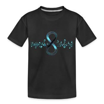 Ce design élégant unit le monde de la musique - T-shirt bio Premium Enfant - noir - Devant