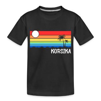 Corse Vacances Corse Corse Idée - T-shirt bio Premium Enfant - noir - Devant