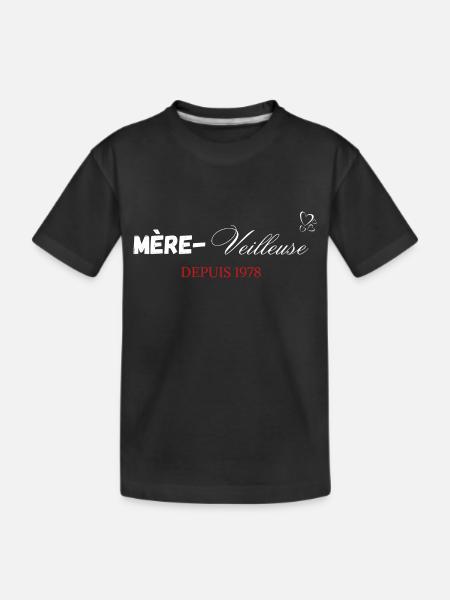 Mère veilleuse depuis 1978 - T-shirt bio Premium Enfant - noir