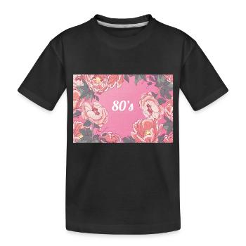 Années 80 - T-shirt bio Premium Enfant - noir - Devant