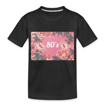 Années 80 - T-shirt bio Premium Enfant - noir - Devant