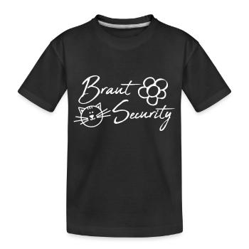 Sécurité nuptiale - T-shirt bio Premium Enfant - noir - Devant