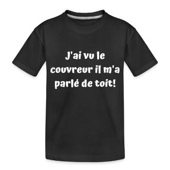 Bricoleur de génie ou maladroit - T-shirt bio Premium Enfant - noir - Devant
