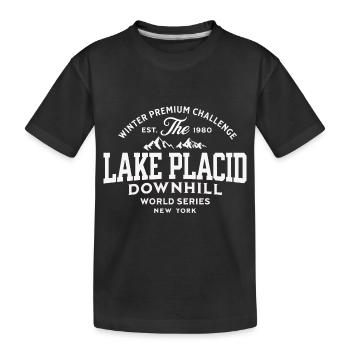 Lake Placid New York downhill - T-shirt bio Premium Enfant - noir - Devant
