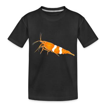 Garnele, shrimp Neocaridina davidi, Aquarium - Kinder Premium Bio T-Shirt - Schwarz - Vorne