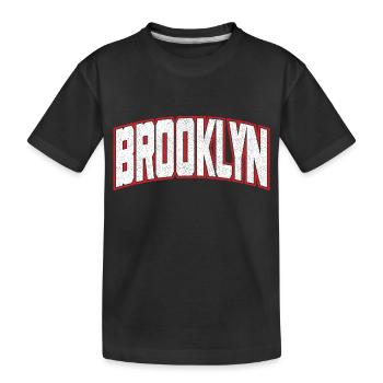 Brooklyn - Kids' Premium Organic T-Shirt - black - Front