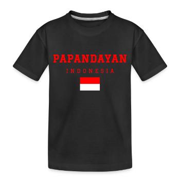 Papandayan Indonesien - Kinder Premium Bio T-Shirt - Schwarz - Vorne