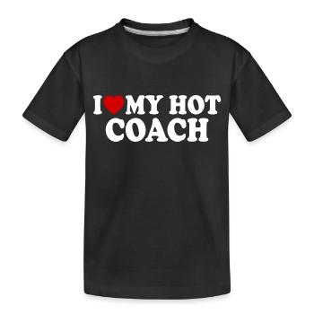 I love my hot coach - T-shirt bio Premium Enfant - noir - Devant