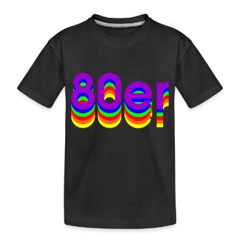 Années 80 - T-shirt bio Premium Enfant - noir - Devant