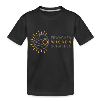 Logo Claudio - Kinder Premium Bio T-Shirt - Schwarz - Vorne