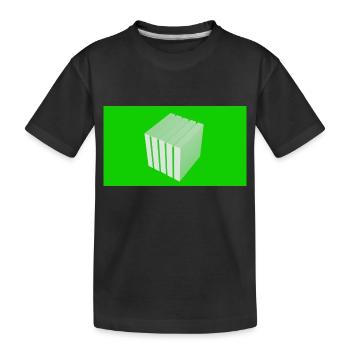 Kubus - Kinderen premium biologisch T-shirt - zwart - Voor