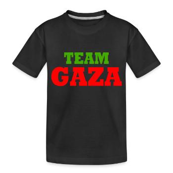 Team gaza - T-shirt bio Premium Enfant - noir - Devant