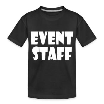 Event staff - Kinder Premium Bio T-Shirt - Schwarz - Vorne