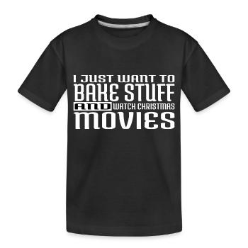 Confiserie Dino Baked Baby Under The Tree Muffin - Kids' Premium Organic T-Shirt - black - Front