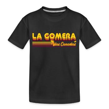Alegranza Canary Island Design - Kids' Premium Organic T-Shirt - black - Front