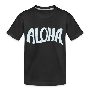 Aloha - Kinder Premium Bio T-Shirt - Schwarz - Vorne