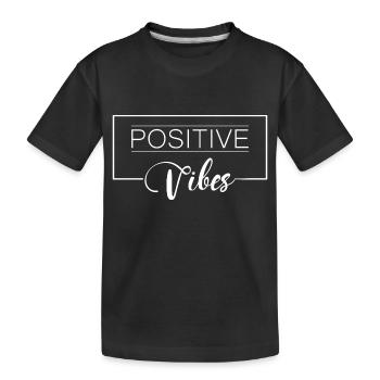 ONDES POSITIVES - T-shirt bio Premium Enfant - noir - Devant