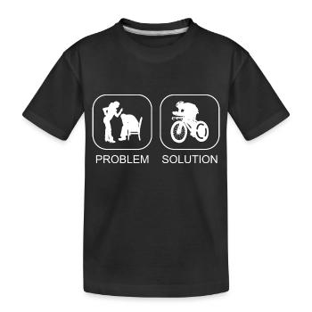 Cyclists Cycling Cycling Cyclists Cycling - Kids' Premium Organic T-Shirt - black - Front