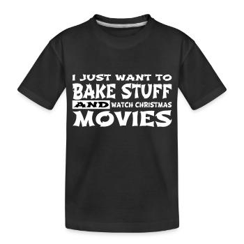 birthday present confectioner born baker humor - Kinder Premium Bio T-Shirt - Schwarz - Vorne