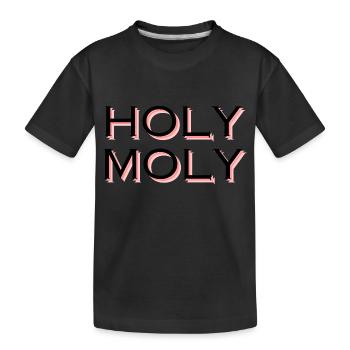Holy Moly - Kids' Premium Organic T-Shirt - black - Front