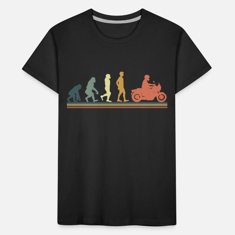 Evolution moto T-shirt bio Premium Enfant