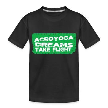 Yoga Fantaisie Innovant Anniversaire Abstrait Génial - T-shirt bio Premium Enfant - noir - Devant