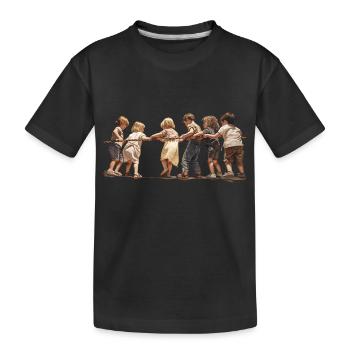 Tug-of-war, just child's play? - Kids' Premium Organic T-Shirt - black - Front