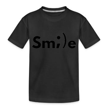 Sourire - T-shirt bio Premium Enfant - noir - Devant
