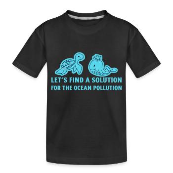 Marine Conservation - Kids' Premium Organic T-Shirt - black - Front