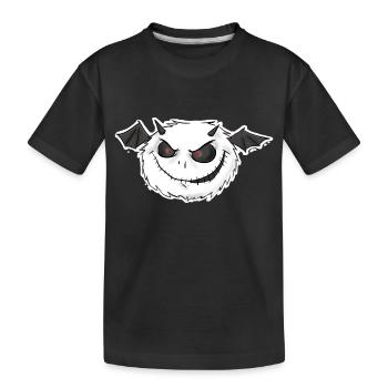 Grummelhummel Teufel - Kinder Premium Bio T-Shirt - Schwarz - Vorne