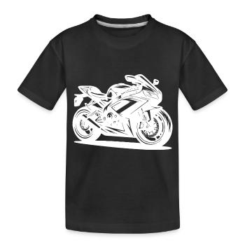 Amateurs de moto, machines de route rapides - T-shirt bio Premium Enfant - noir - Devant