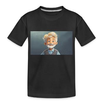 Lustige Hooey Kinder lassen sich Bärte wachsen - Kinder Premium Bio T-Shirt - Schwarz - Vorne