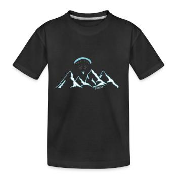 Parapente Parapente Pilote Neige - T-shirt bio Premium Enfant - noir - Devant