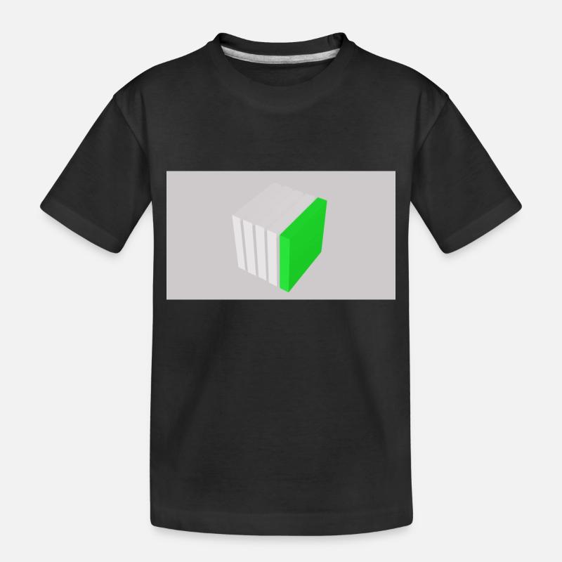 Cube de fendage vert - T-shirt bio Premium Enfant - noir