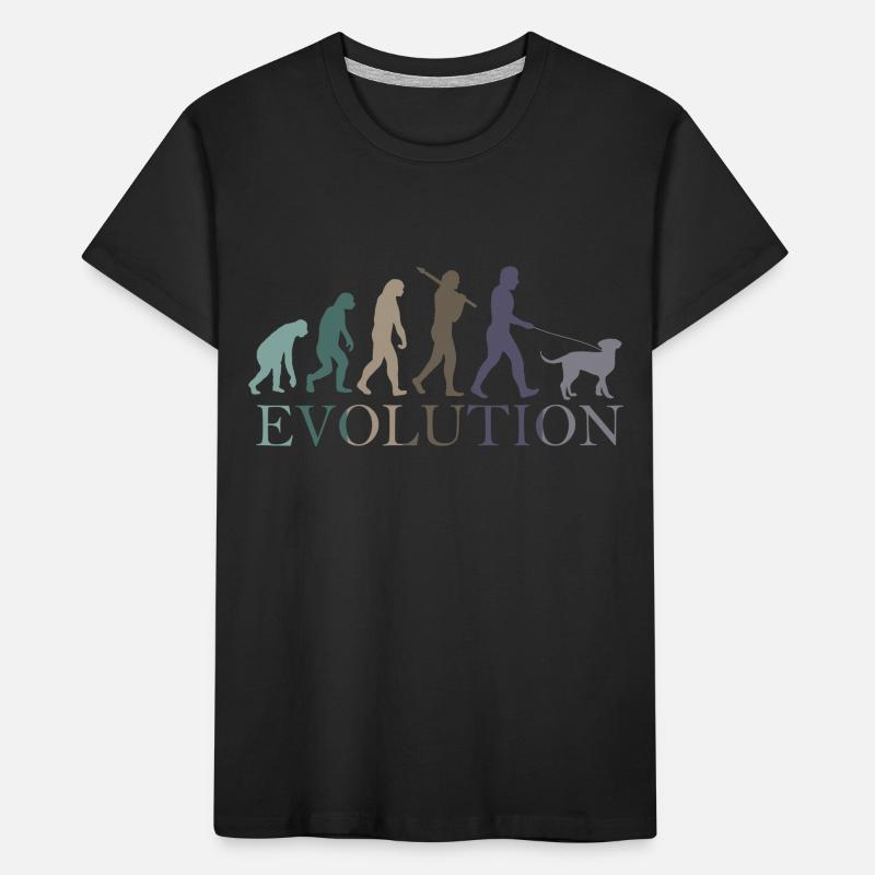 L’ÉVOLUTION DU CHIEN T-shirt bio Premium Enfant
