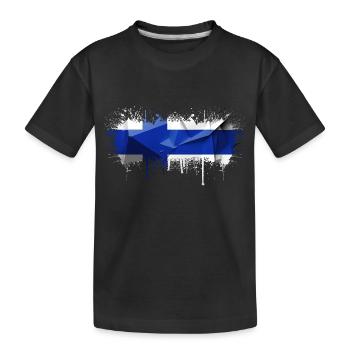 Finlande Suomi helsinki scandinavie viking fine FIN - T-shirt bio Premium Enfant - noir - Devant