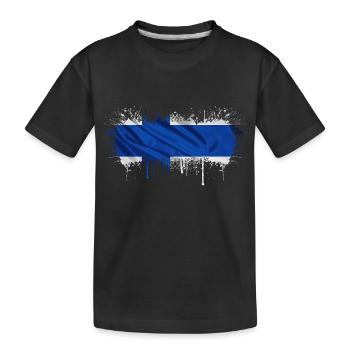 Finlande Suomi helsinki scandinavie viking fine FIN - T-shirt bio Premium Enfant - noir - Devant