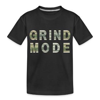 Grind Fashion Dollar Bill Texture Motivation - Kids' Premium Organic T-Shirt - black - Front