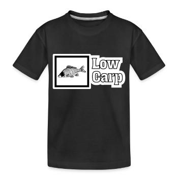 Low Carp Hunters Carphunters Carp Carp Angler - Kids' Premium Organic T-Shirt - black - Front