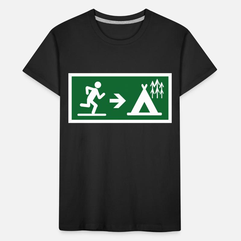 exit to camp Kids' Premium Organic T-Shirt