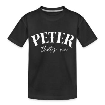 Peter est mon nom - T-shirt bio Premium Enfant - noir - Devant