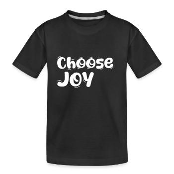 Choisissez la joie - T-shirt bio Premium Enfant - noir - Devant