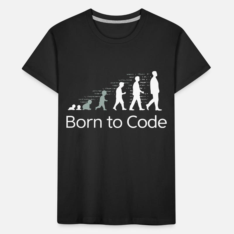 BORN TO CODE Kids' Premium Organic T-Shirt