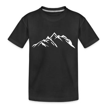 montagnes - T-shirt bio Premium Enfant - noir - Devant