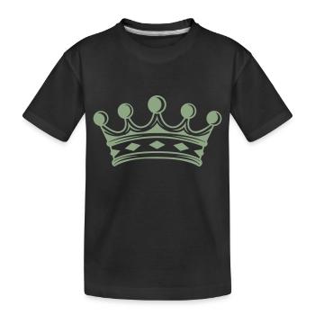 krone - Kinder Premium Bio T-Shirt - Schwarz - Vorne