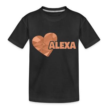 Gift for Alexa - Kids' Premium Organic T-Shirt - black - Front